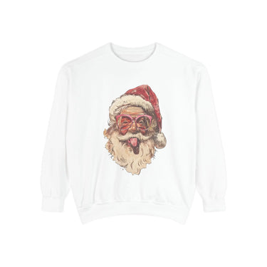 Comfort Colors Vintage Santa Tongue Funny Christmas Sweater - Sunlit Funlit Country Music Tees